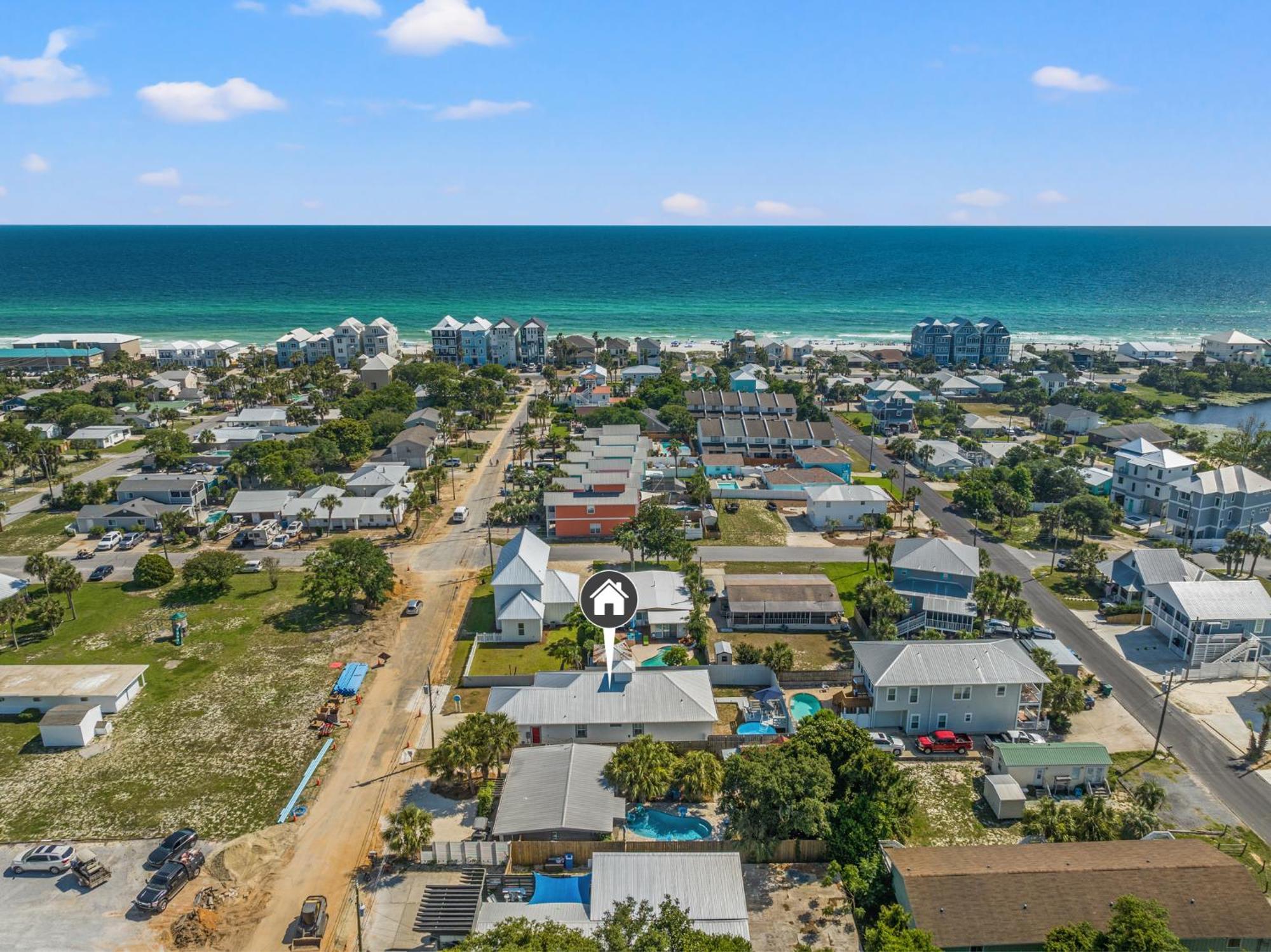 Charming 3/2 Beach House W/ Pool & Golf Cart Included - 1 Min Walk To Beach Villa Panama City Beach Exterior photo